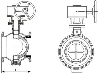 Inconel600偏心半球閥結構示意圖
